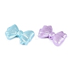 Spray Painted Textured Opaque Acrylic Beads OACR-N160-15-2