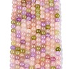 Ombre Effect Dyed Crackle Glass Beads Strands GLAA-Q106-01A-B15-2