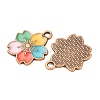 Alloy Enamel Pendants PALLOY-F319-02D-R-2