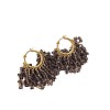 Brass Glass Bead Tassel Chandelier Earrings FS-WGEADFA-03-2
