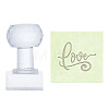Clear Acrylic Soap Stamps DIY-WH0445-006-1
