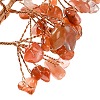 Natural Carnelian Chips Tree of Life Decorations DJEW-C016-02B-2