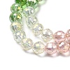 Electroplate Glass Beads Strands EGLA-D300-06-8mm-11-3