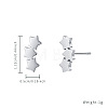 Non-Tarnish Stainless Steel Star Stud Earrings for Women JV5083-1