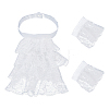 Polyester Detachable Flower Lace Collar Sets for Women DIY-WH0816-187A-1