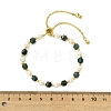Adjustable Natural Gemstone & Cultured Freshwater Pearl Beads Slider Bracelets for Women BJEW-JB13609-3