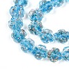 Luminous Handmade Gold Foil Glass Beads Strands FOIL-N029-01G-4
