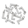 SHEGRACE Brass Micro Pave Clear Cubic Zirconia Pendants XGRQ29646-394P-L-1