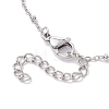 Tarnish Resistant 304 Stainless Steel Satellite Chain Bracelet Makings X-BJEW-JB10587-01-4