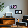 Man-made Board Plastic CD Display Stands ODIS-WH0030-303-5
