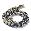 Electroplate Natural Fire Crackle Agate Beads Strands G-G0006-A01-08-3