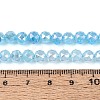 Anti-Tarnish Electroplate Glass Beads Strands GLAA-N064-6mm-09-4
