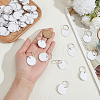 Aluminum & Paper Hanging Price Tags with Rings DIY-SP0007-89A-3
