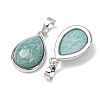 Natural Amazonite Pendants GG-CBA0251-08B-P-2