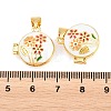 Brass Locket Pendants KK-D232-06G-01-3