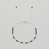 Bohemian Faceted Rondelle Natural Obsidian and Glass Heishi Braided Bead Bracelets for Women FE7255-10-1