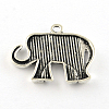 Elephant Tibetan Style Alloy Pendants TIBEP-R344-52AS-FF-2
