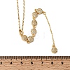 Brass Micro Pave Clear Cubic Zirconia Geometric Pendant Y Tassel Necklaces NJEW-P350-01A-G-5