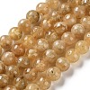 Natural Yellow Garnet Beads Strands G-Z129-C01-7mm-01-2