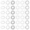 120Pcs 6 Styles Tibetan Style Alloy Linking Rings FIND-CA0007-42-1