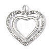 304 Stainless Steel with Crystal Rhinestone Pendants RB-OY001-13P-02-1