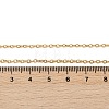 Ion Plating(IP) 304 Stainless Steel Cable Chain Necklaces NJEW-K090-01G-2