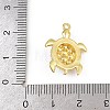Turtle Brass ABS Imitation Pearl Pendants KK-I352-04B-G-3