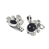 Synthetic Blue Goldstone Pendants G-I374-A-P06-2