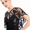 Polyester with Plastic Sequin Shawls AJEW-BM0001-60B-6