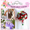 ABS Plastic Imitation Pearl Wedding Bouquet Picture Frame ALRI-NB0001-22-5