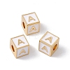 Rack Plating Brass Enamel Beads KK-B060-04G-04A-3