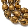 Electroplated Natural Druzy Geode Crystal Beads Strands G-F833-O01-01-5