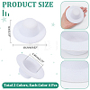 8Pcs 2 Colors EVA Cloth Round Fascinator Hat Base for Millinery AJEW-NB0005-59-2