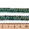 AB Color Plated Transparent Glass Beads Strands GLAA-T026-4x8mm-T02-4