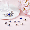 30Pcs Large Hole FootBall/Soccer Ball Alloy Enamel European Beads MPDL-ME0001-06B-4