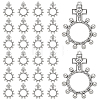 26Pcs Tibetan Style Alloy Pendants TIBEP-UN0001-28AS-1