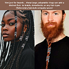 10Pcs Tibetan Style Zinc Alloy Dreadlocks Braiding Beads FIND-PA0001-77-5