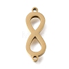 304 Stainless Steel Polishing Infinity Connector Charms STAS-E532-05G-1