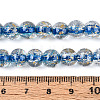 Crackle Transparent Glass Beads Strands GLAA-N030-8mm-01E-4
