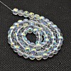 Imitate Austrian Crystal Electroplate Glass Round Bead Strands X-GLAA-F030-10mm-B01-2