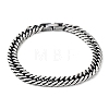 304 Stainless Steel Cuban Link Chains Bracelets for Men BJEW-D031-02P-1