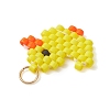 Glass Seed Beaded Pendants PALLOY-MZ01293-02-3