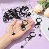 15Pcs Plastic Beadable Keychains KEYC-FS00047-5