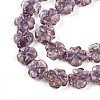 Luminous Handmade Gold Foil Glass Beads Strands FOIL-N029-01E-4