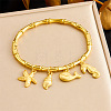 304 Stainless Steel Charm Bangles WG8D240-04-1