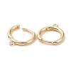 Brass Huggie Hoop Earrings Finding KK-D063-05LG-2