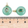 Dyed Natural White Jade Pendants G-Z134-03G-05-3
