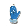 Winter Theme Alloy Enamel Pendants ENAM-M002-05E-P-1