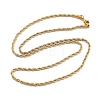 Brass Chain Necklaces KK-B082-26G-1