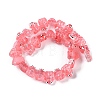 Transparent Glass Enamel Beads Strands GLAA-B021-05H-2